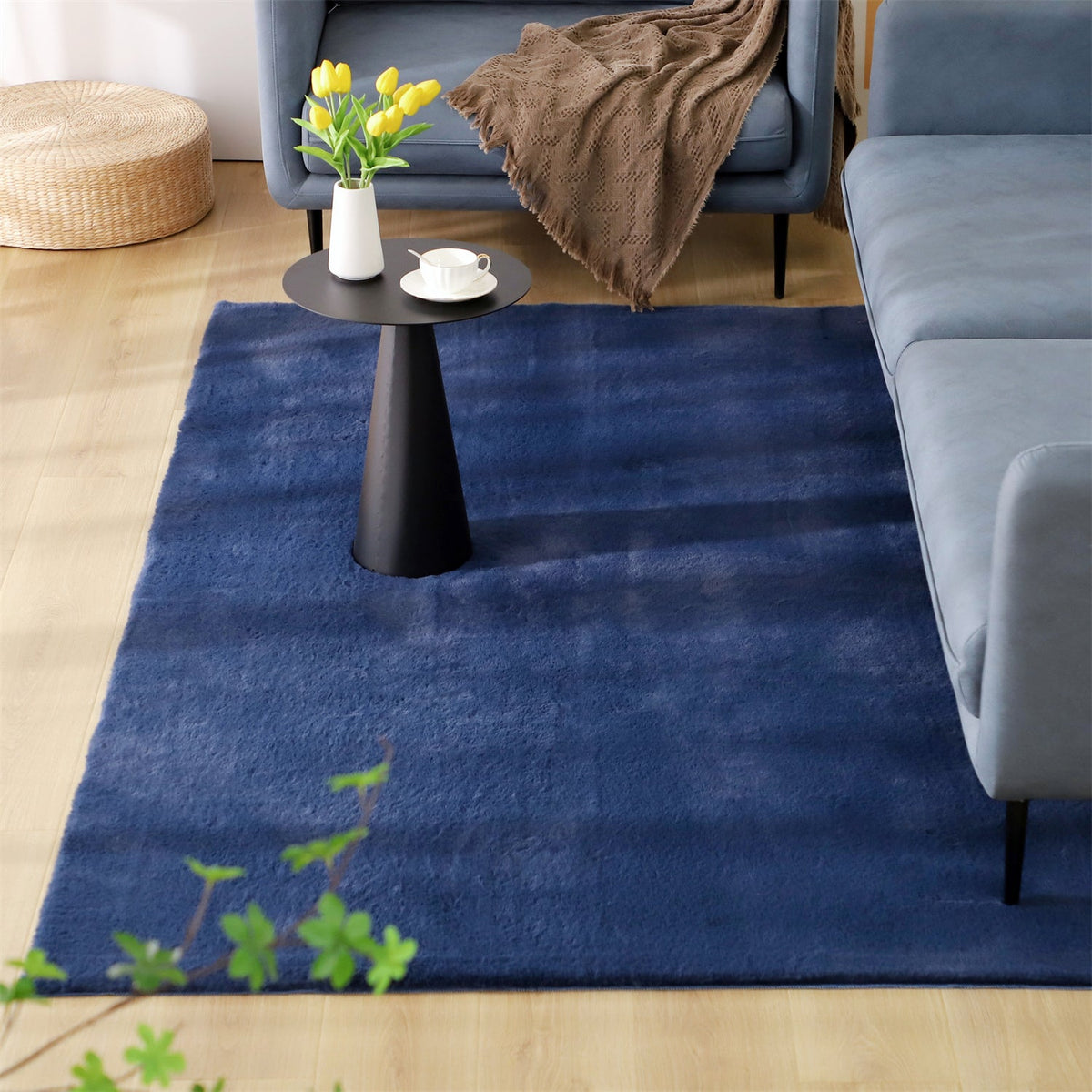 Kasentex Decorative Area Rug - Soft Accent Rug for Home Decor
