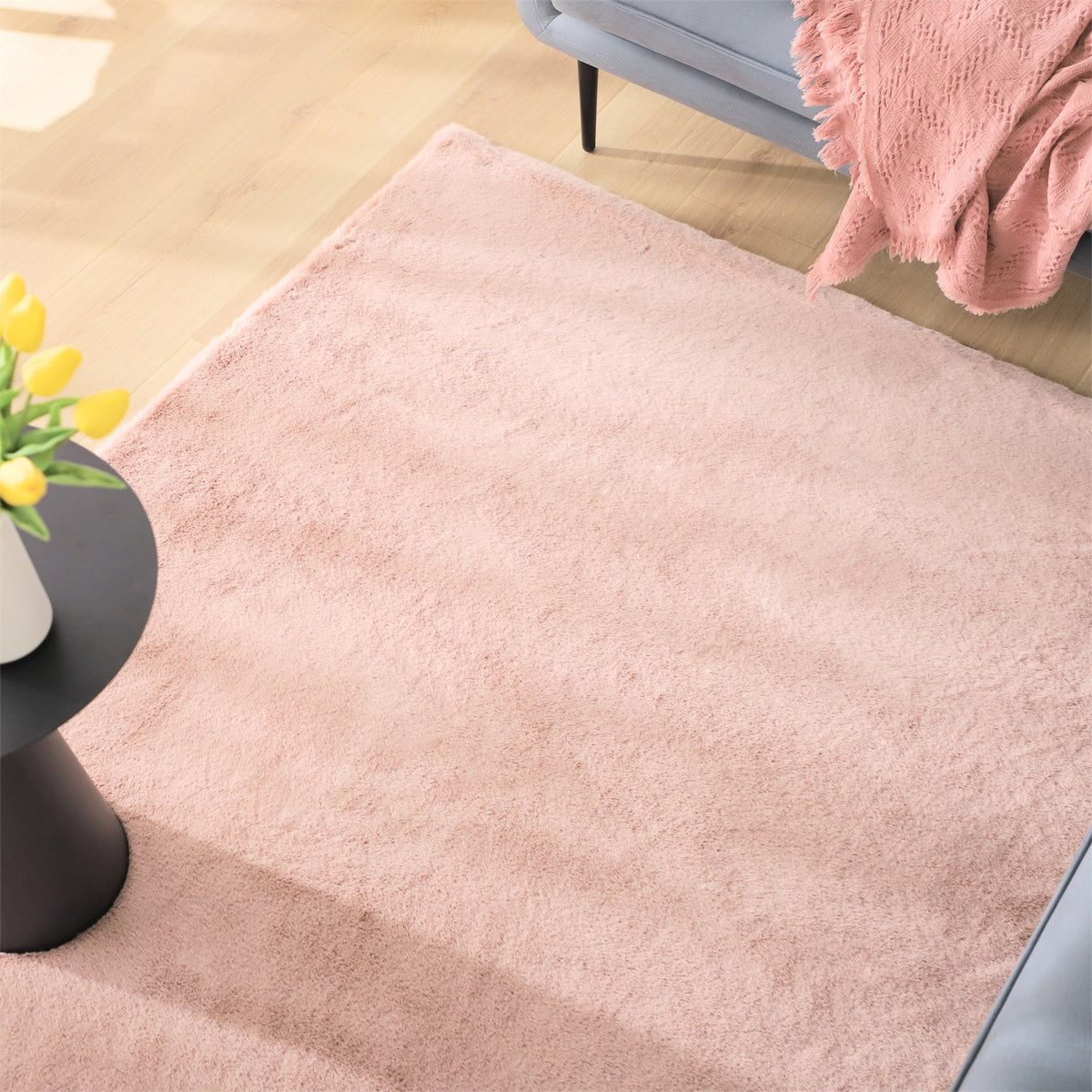 Kasentex Decorative Area Rug - Soft Accent Rug for Home Decor