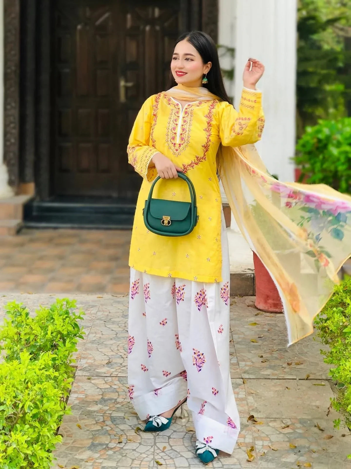 Hajra Emb Soft Lawn 3pc